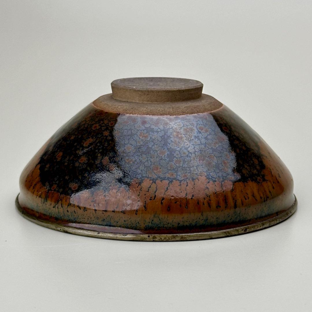 【美品】ぜ々焼　膳所焼　天目茶碗　茶道具　茶碗