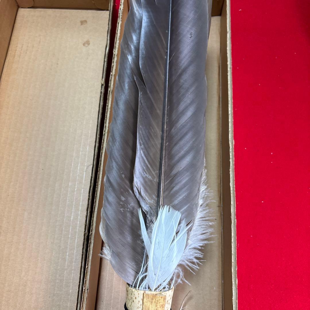 茶道具座掃長さ48cm 茶道具道具 座箒長期保管品』