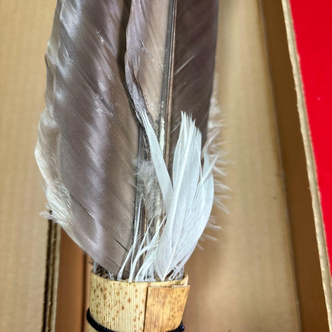 茶道具座掃長さ48cm 茶道具道具 座箒長期保管品』