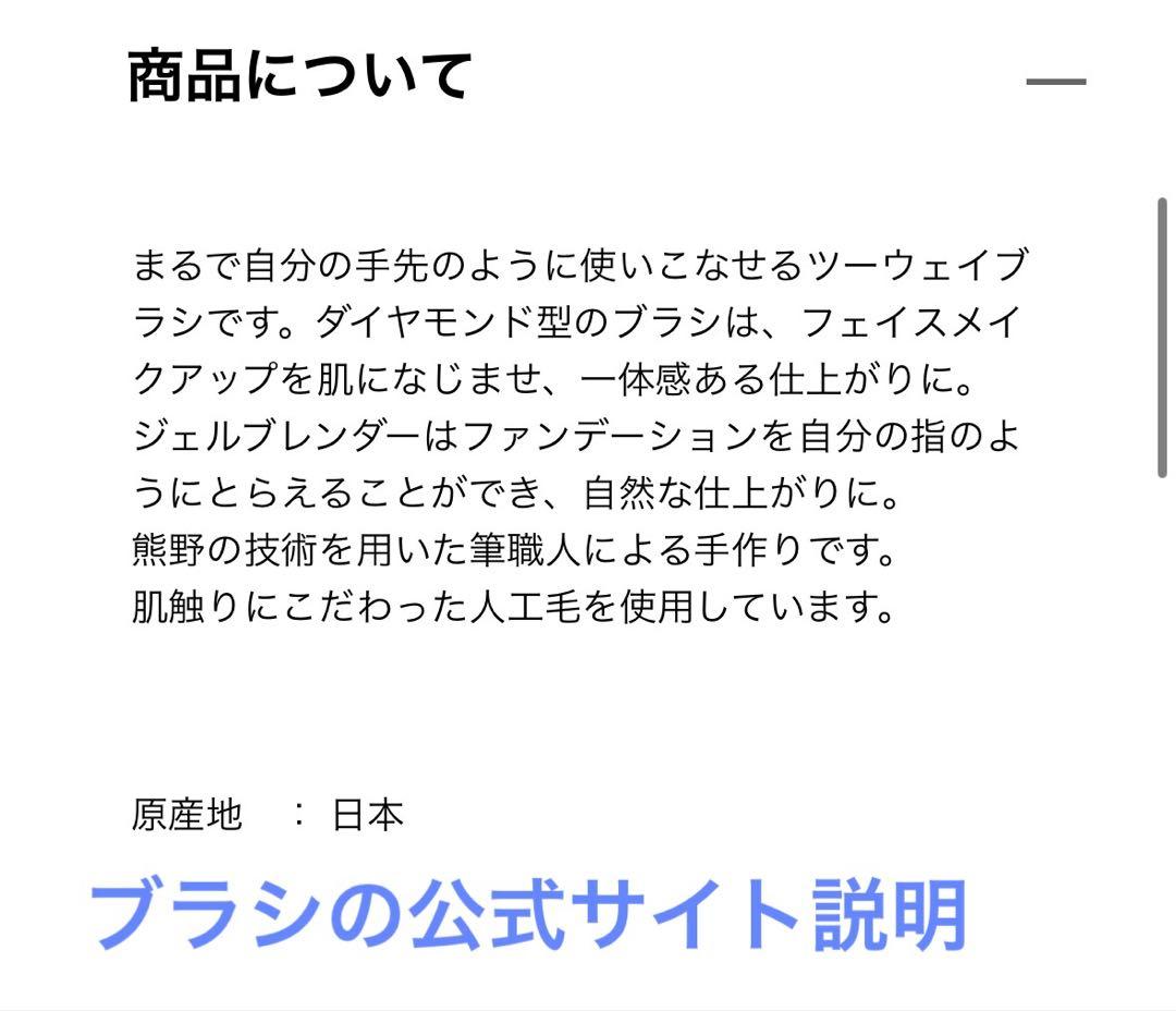 【数回使用】資生堂エッセンス　スキングロウファンデ フェイスデュオブラシセット