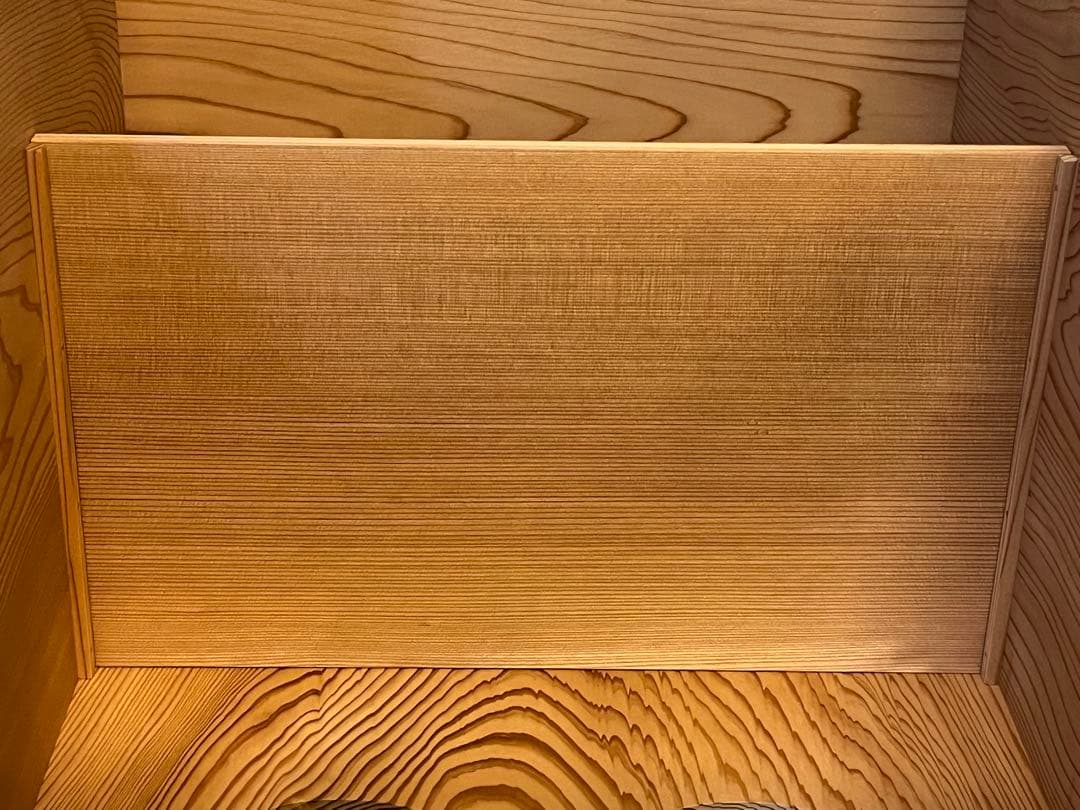 指物師 野口重春 造 碌々斎好写 杉木地 抱清棚 茶道具