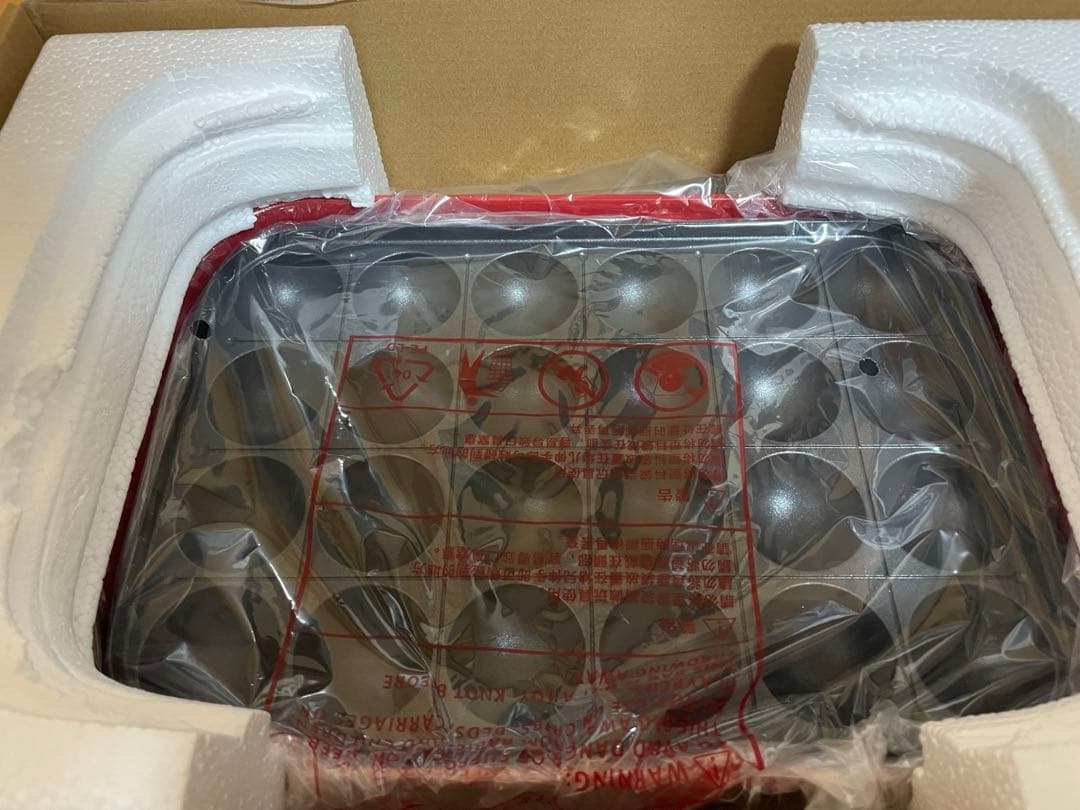 新品【ブルーノ】BRUNOコンパクトホットプレート赤　BOE021-RD