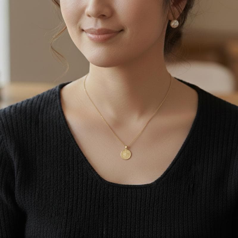 SALE‼️18k ネックレス トップ  無垢 刻印 本物 18金 k18