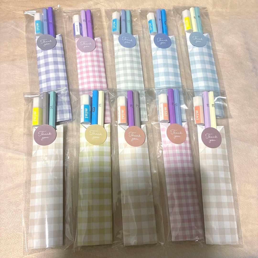 専用出品★鉛筆2本＋mini消しゴム★鉛筆Sえんぴつプチギフト20個　ばら撒き