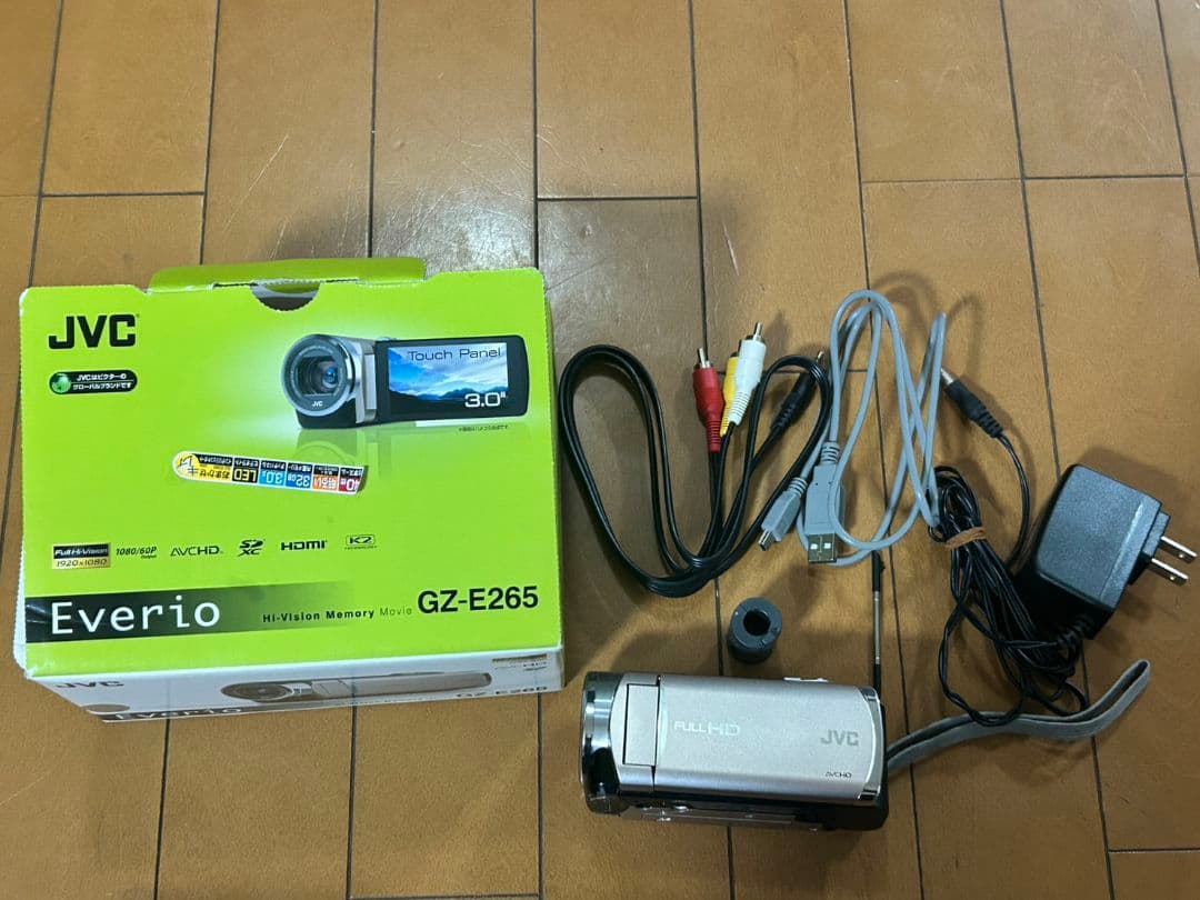 【動作確認済】JVC　erio GZ-E265ビデオカメラ フルHD 32GB
