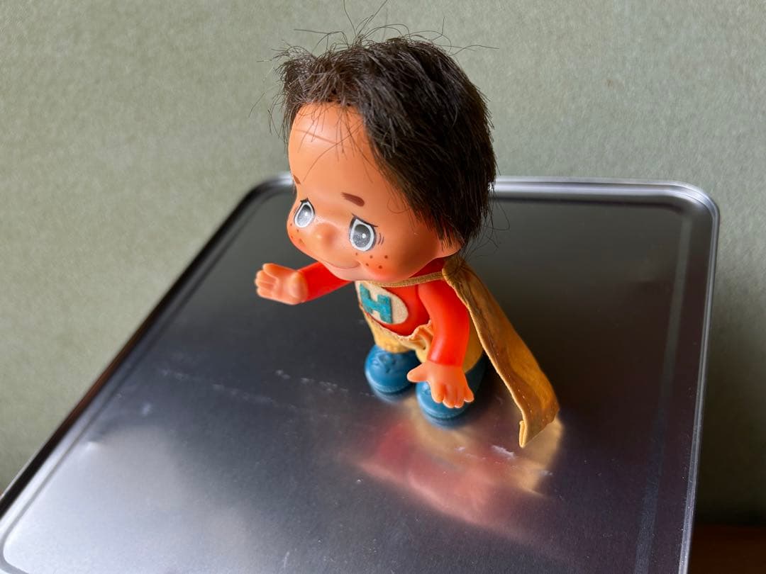 昭和40年代 セキグチ 変態仮面 男の子ソフビ人形 Ｈのマーク 覆面ヒーロー