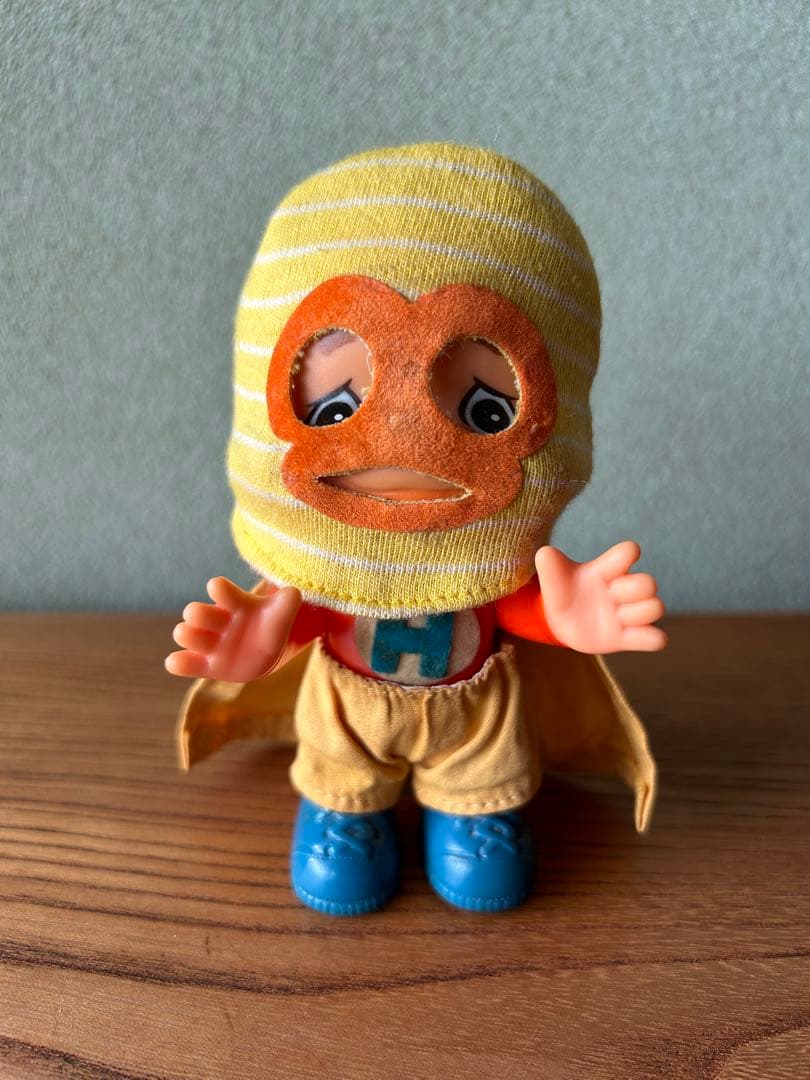 昭和40年代 セキグチ 変態仮面 男の子ソフビ人形 Ｈのマーク 覆面ヒーロー