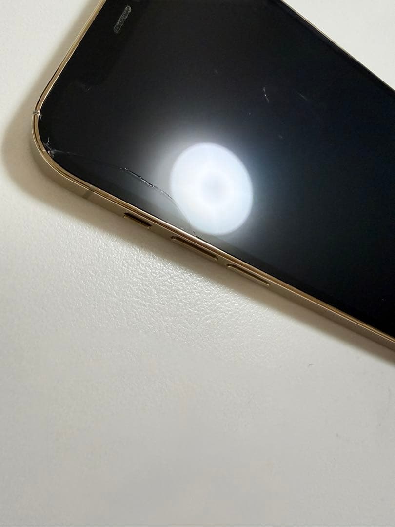 iPhone12 Pro 256GB ゴールド　SIMフリー 画面割れ有り