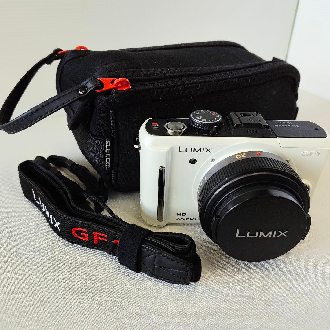 美品 パナソニック LUMIX DMC-GF1 ホワイト パンケーキレンズキット