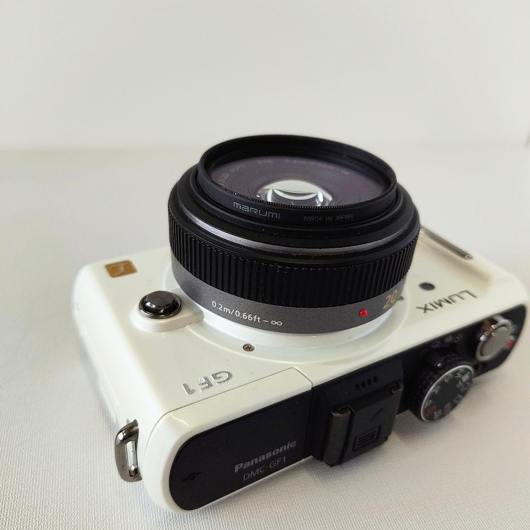 美品 パナソニック LUMIX DMC-GF1 ホワイト パンケーキレンズキット