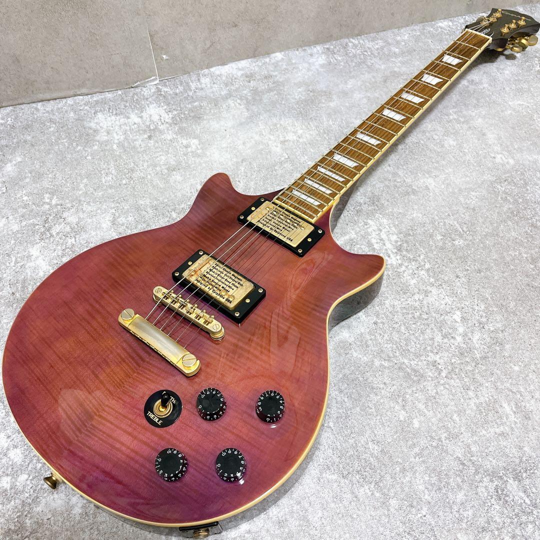 エピフォン Genesis ジェネシス デラックスプロ エレキギター 虎杢目 紫