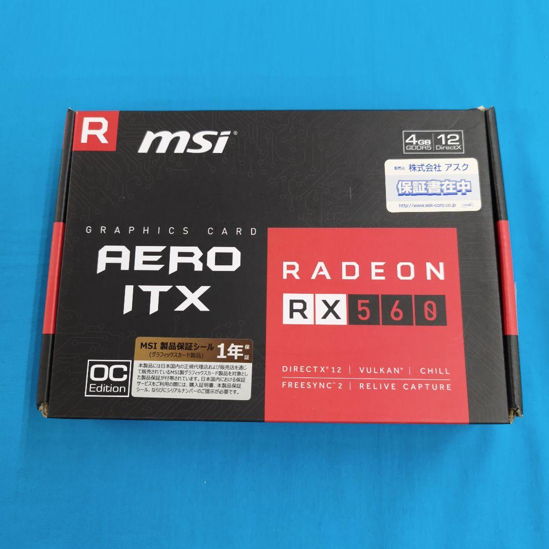 グラフィックボード・グラボ・ビデオカード MSI Radeon RX 560 AERO ITX 4GB
