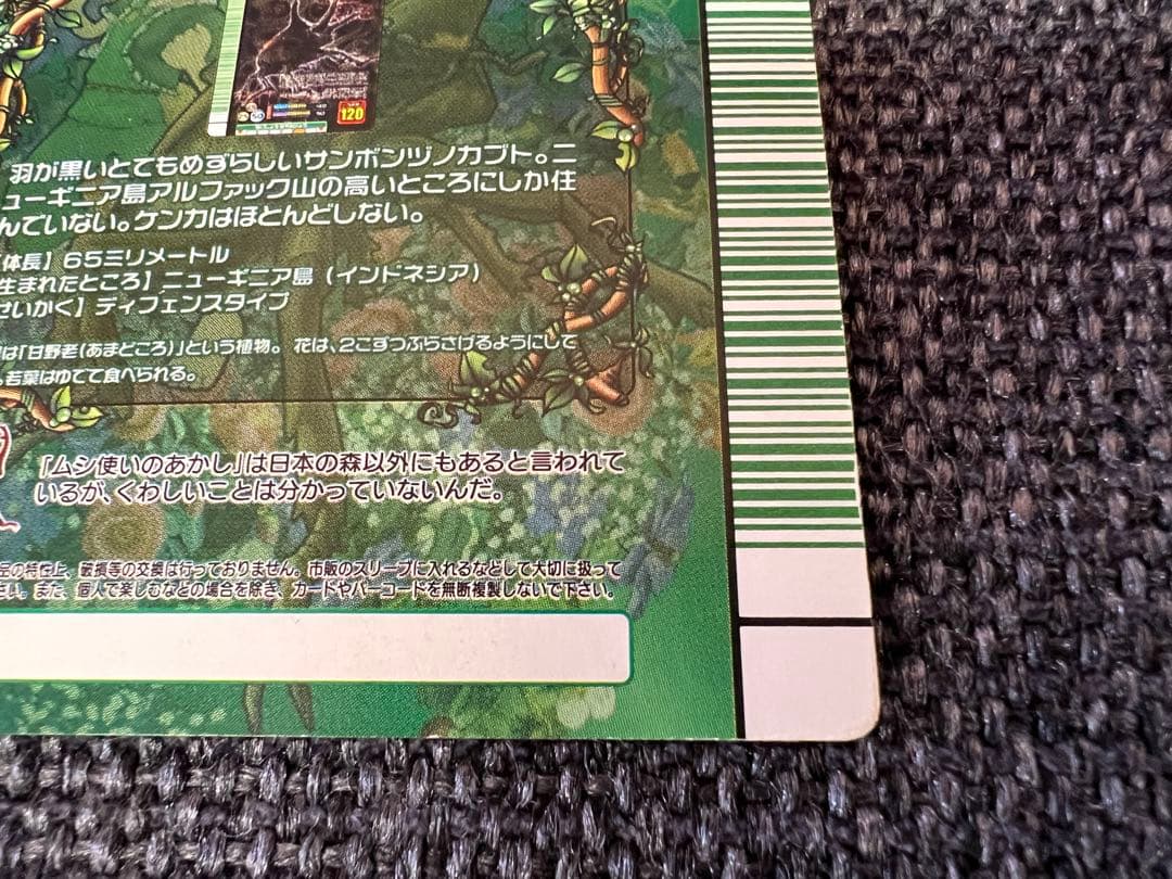 ムシキング 5周年　限定　070 クロパプアサンボンツノカブト トレカ　グッズ
