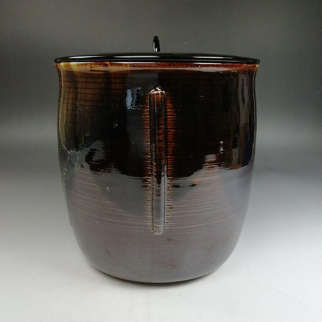Ｗ２７３　水指　『高取　水指』『青柳翠峰 造』　共箱　茶道具