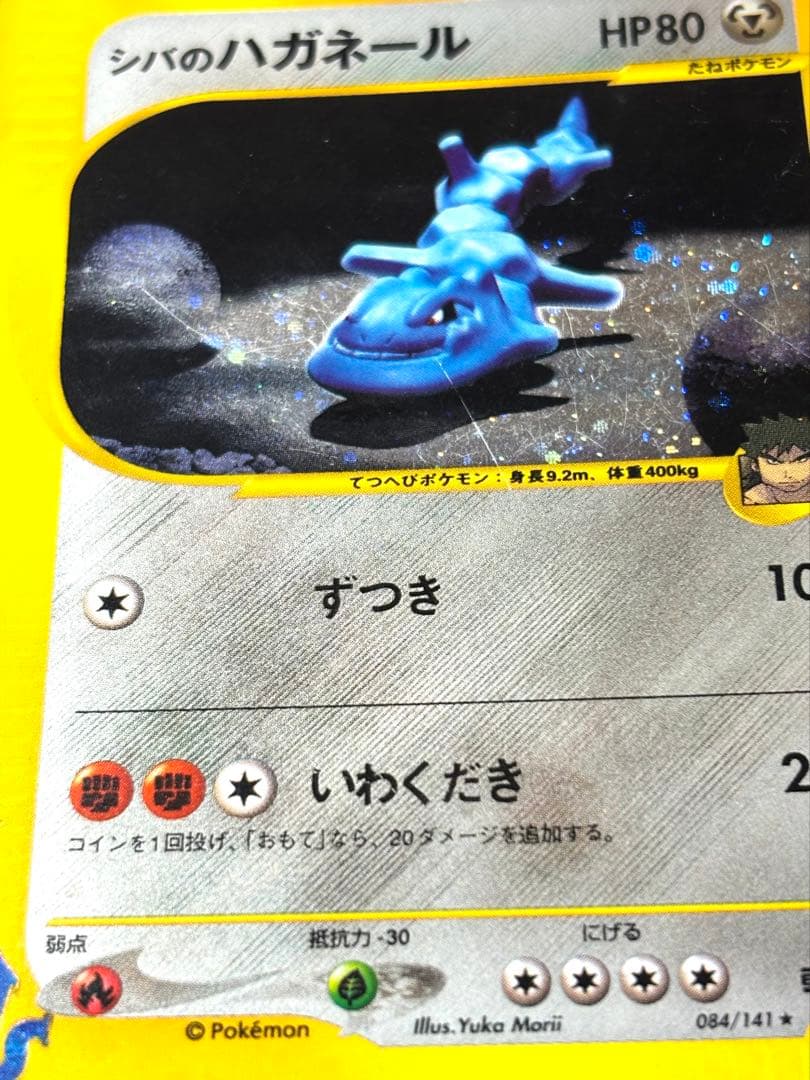 傷汚れあり素人保管⭐︎シバのハガネール ポケモンカード