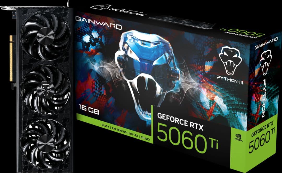 【新品】GAINWARD GeForce RTX5060Ti (16GB)