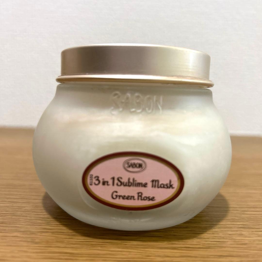 SABON ヘアマスク 3in1 グリーン・ローズ　ヘッドスクラブ