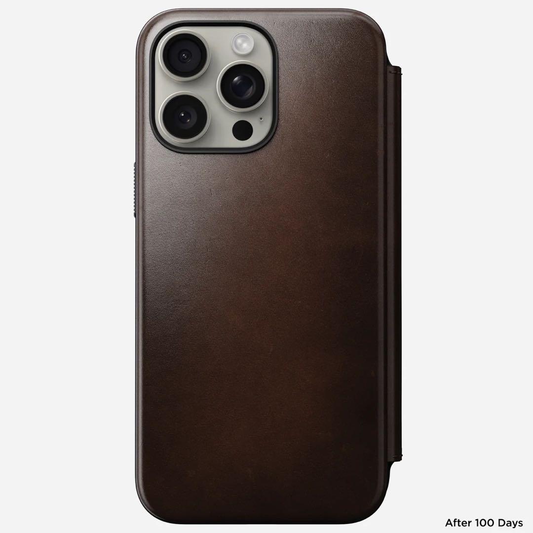 iPhoneアクセサリー NOMAD ModernLeatherFolio iPhone15 ProMax