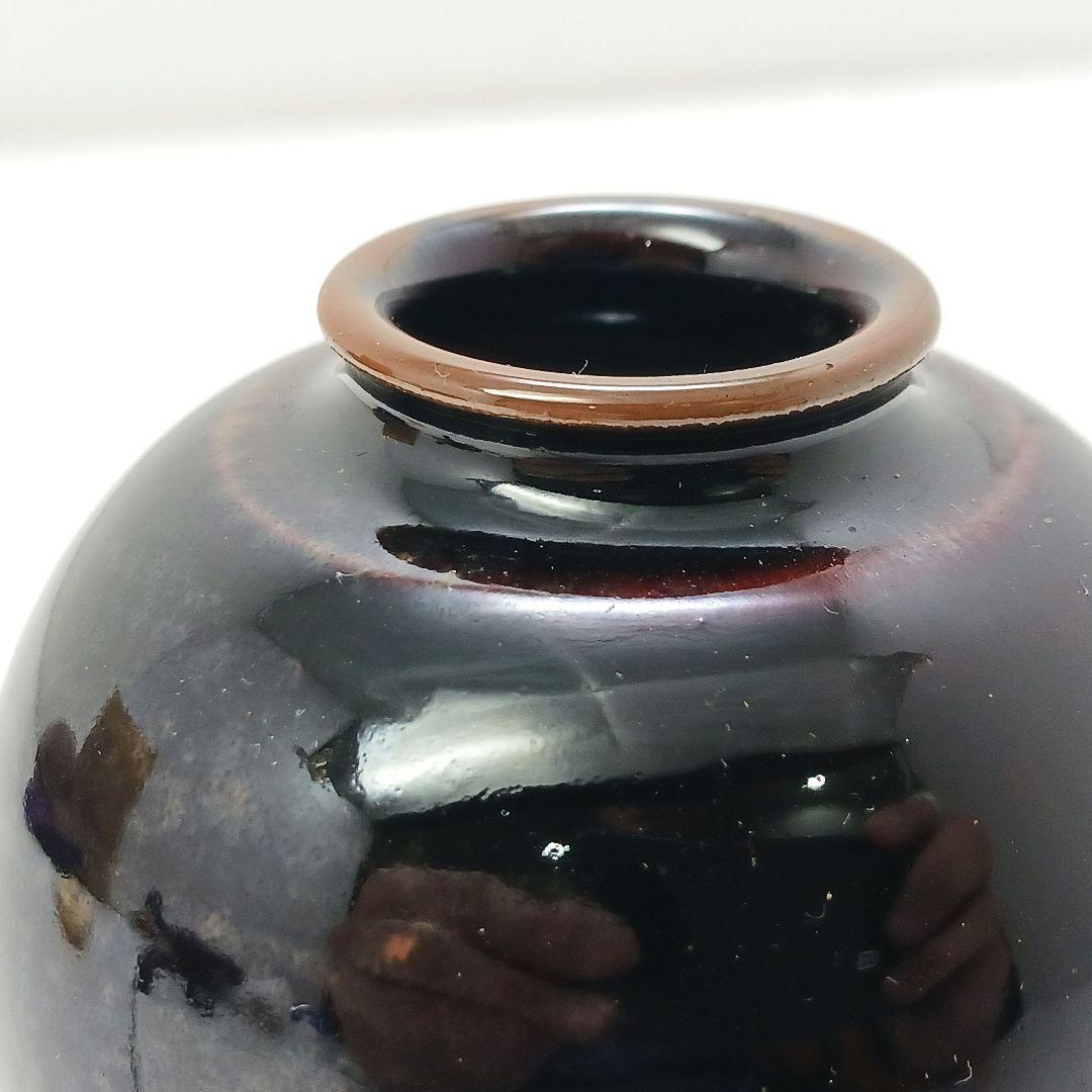 Y813-6 茶道具 古瀬戸 加藤唐三郎 文琳茶入 仕覆・共箱 未使用KKK