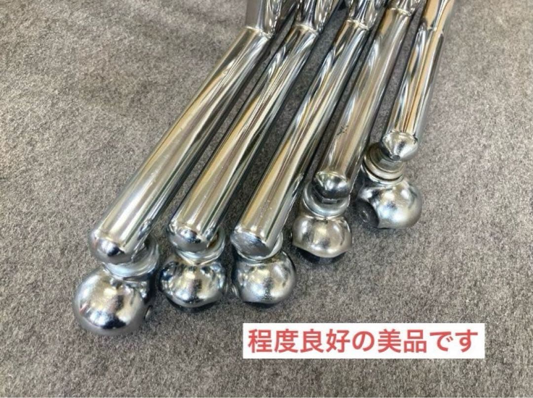 ★美品★メンテ済み♪お洒落ウッド調　アパレル用ハンガーラック5本セット★日本製