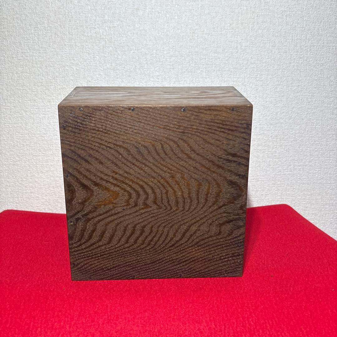 茶道具　木製　箱炭取　炭入れ　箱炭斗　飾り火箸　火箸