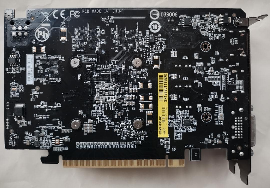 GIGABYTE GEFORCE GTX 1050Ti ４GB