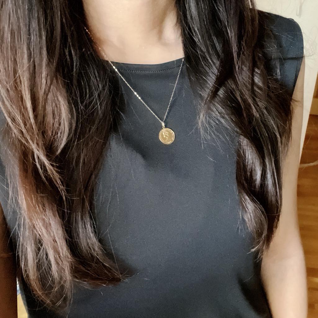 SALE‼️18k ネックレス トップ  無垢 刻印 本物 18金