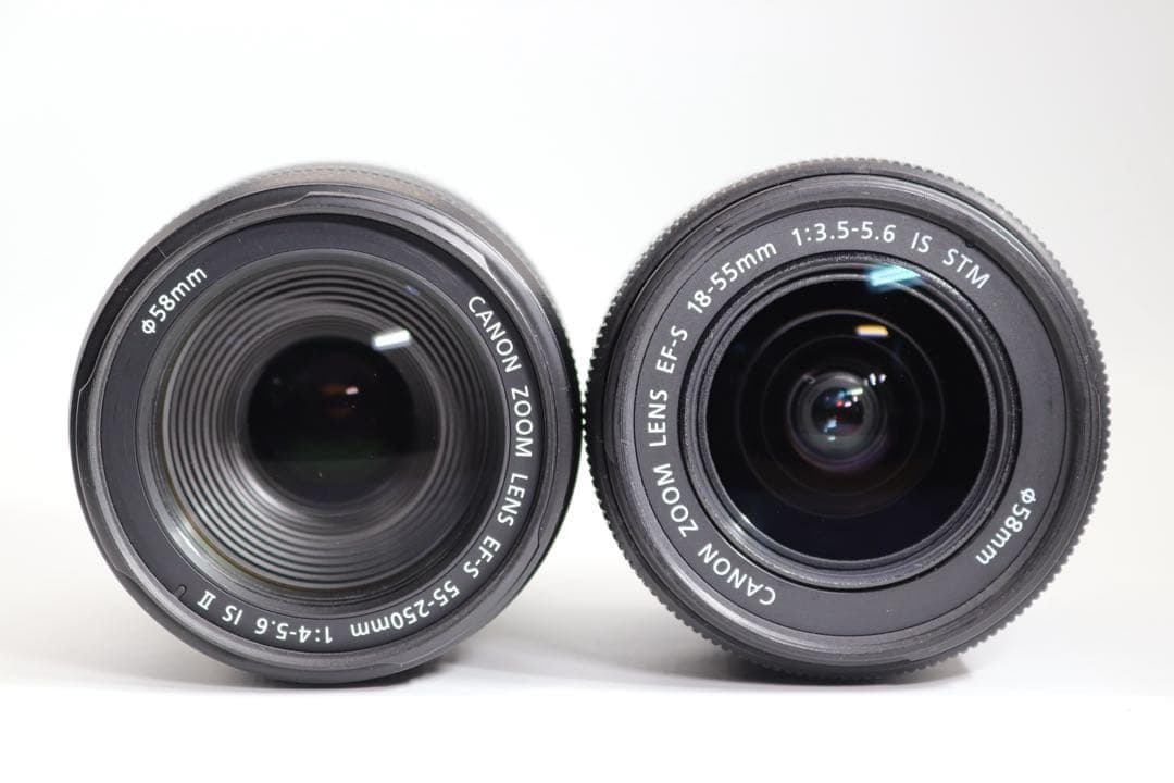 美品 【Canon EOS Kiss X7 ダブルレンズセット】 安心保証あり