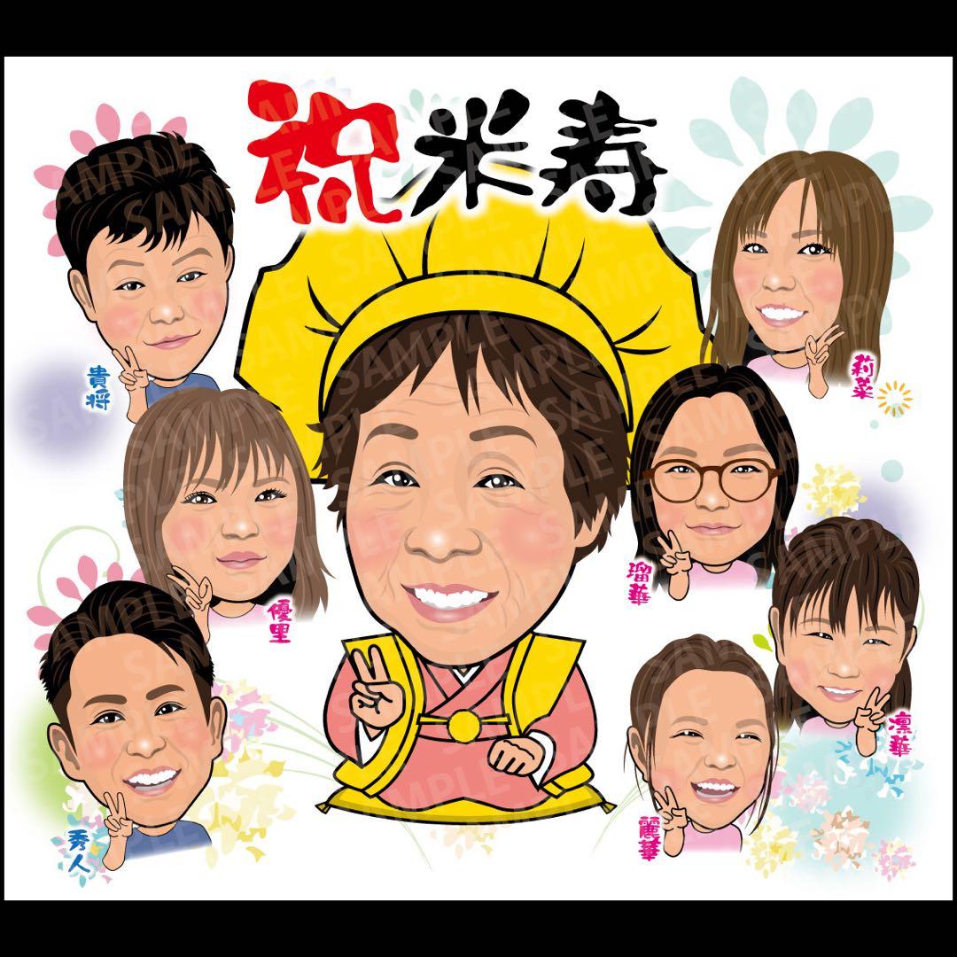プロフ必見様　似顔絵　確認用