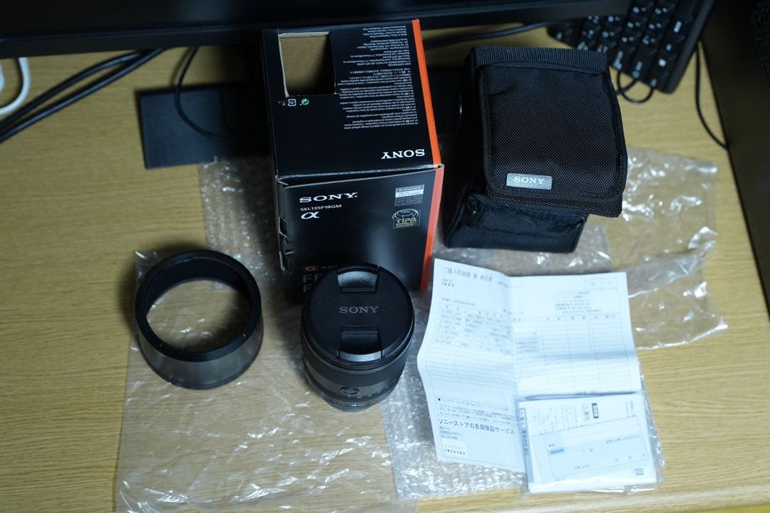 SONY FE 135 F1.8GM 単焦点レンズ（フィルター付き）