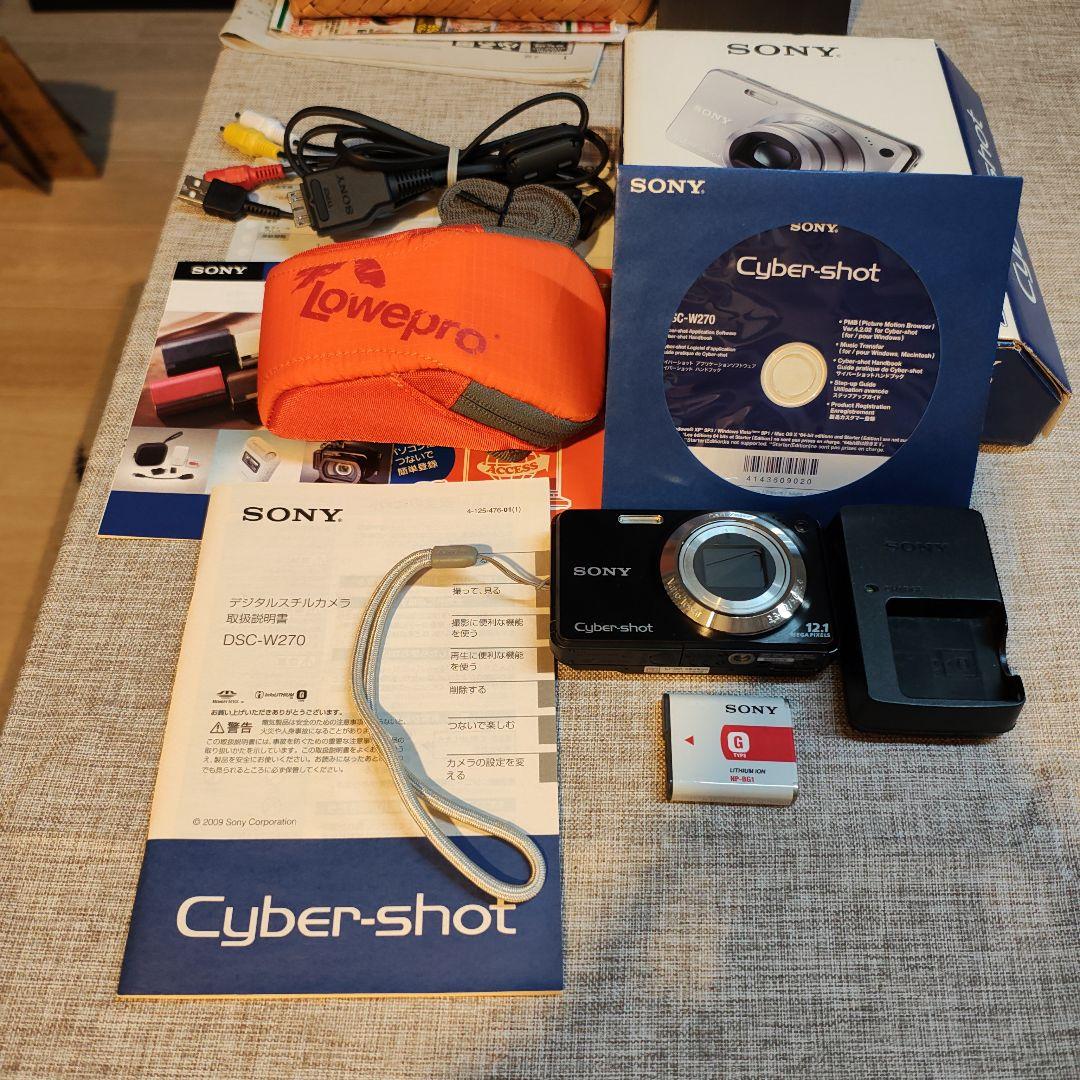 デジカメ SONY Cyber-shot DSC-W270　メモリカード無し。