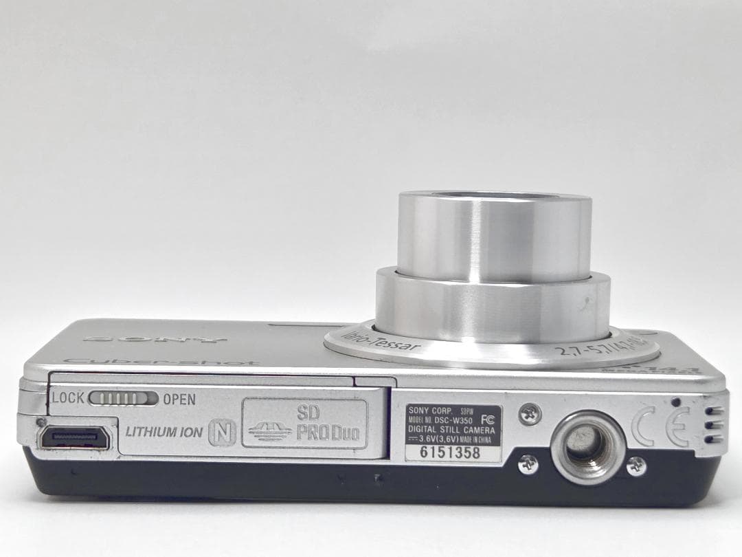 ソニー　SONY Cyber-shot DSC-W350 シルバー 《元箱付属》