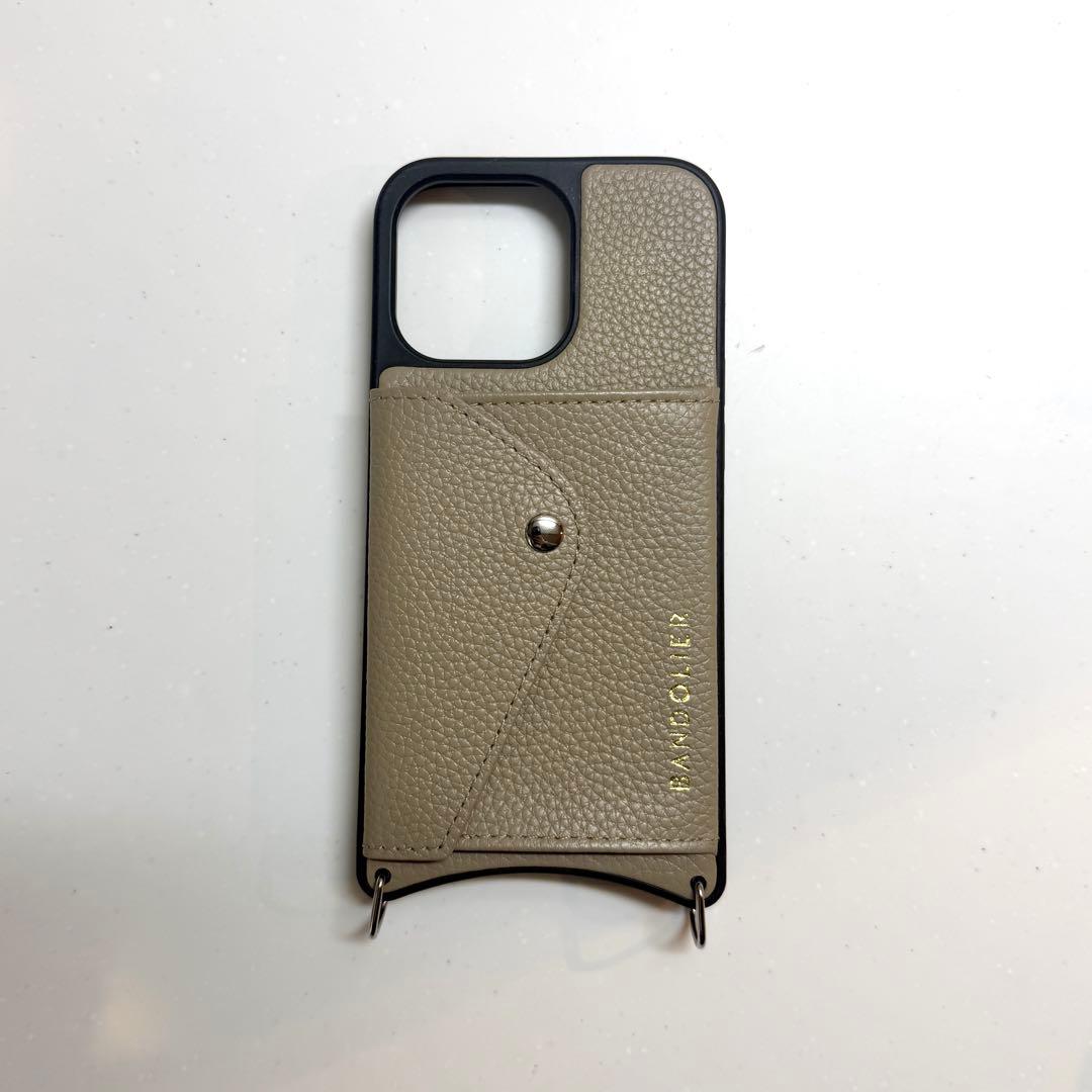 【新品／日本限定】BANDOLIER iPhone13Proケースライトトープ