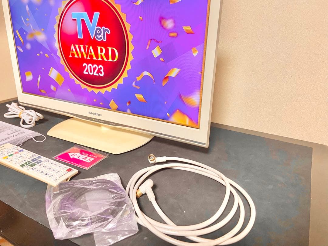 【すぐ使えます】シャープ AQUOS 24型液晶テレビ｜純正リモコン・説明書