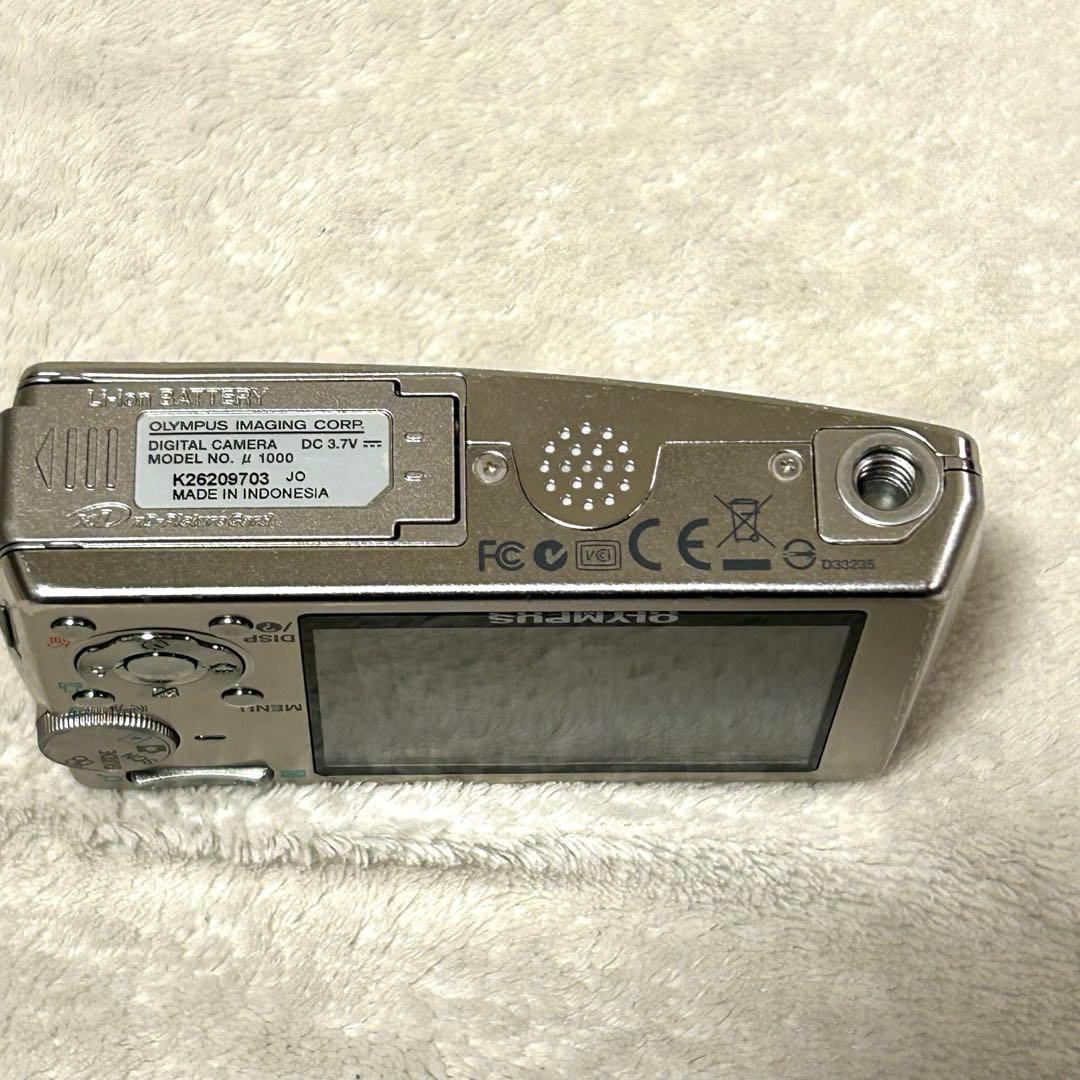 【美品 動作確認済】OLYMPUS オリンパス μ1000 シルバー 防水機能付