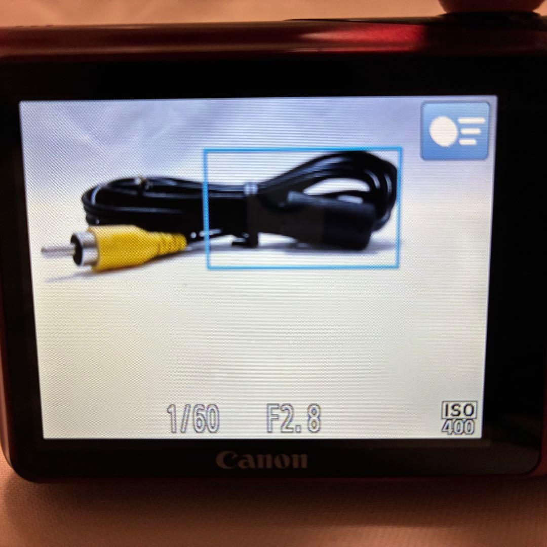 【動作品】Canon Power Shot A2200 レッド　デジカメ