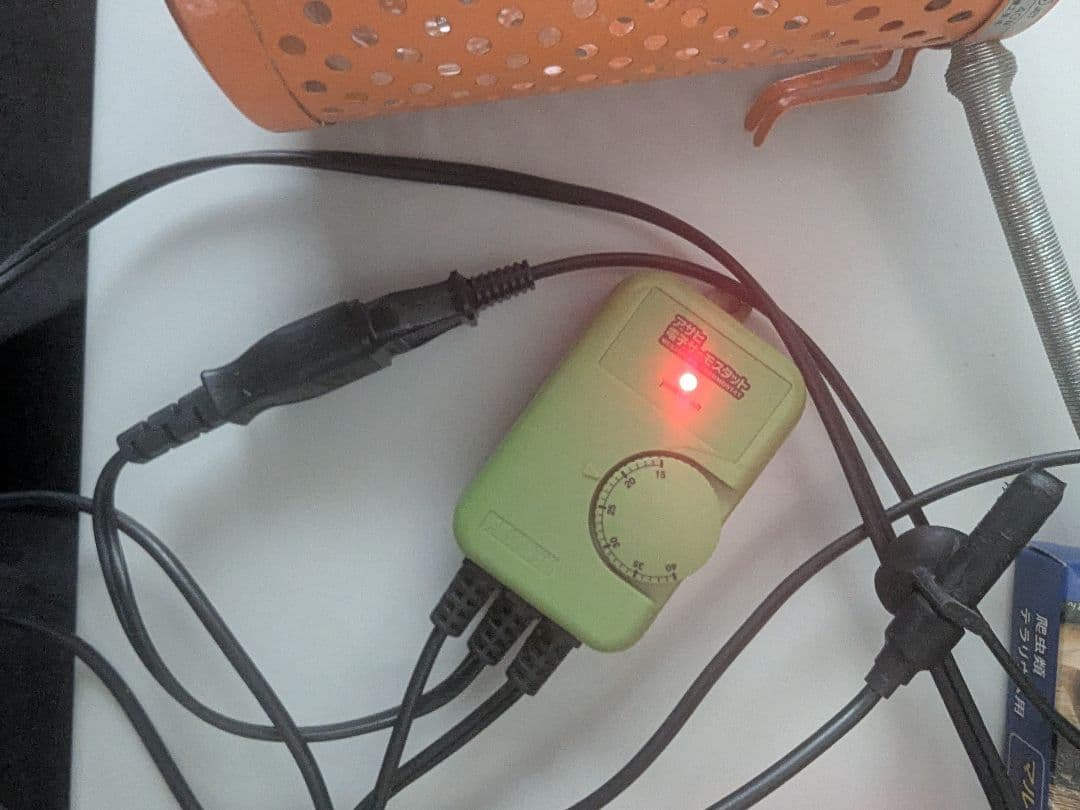 小鳥・小動物 保温関連 5点セット(40W) 保温電球サーモスタット温湿度計