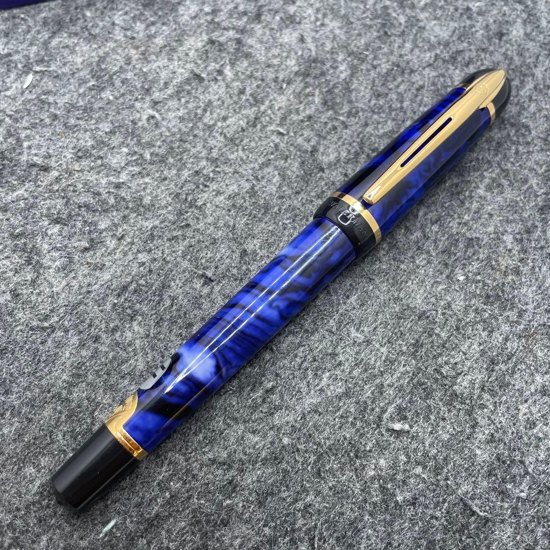 PE1083□ウォーターマン フィリアス 万年筆 箱付き 美品 ブルー系