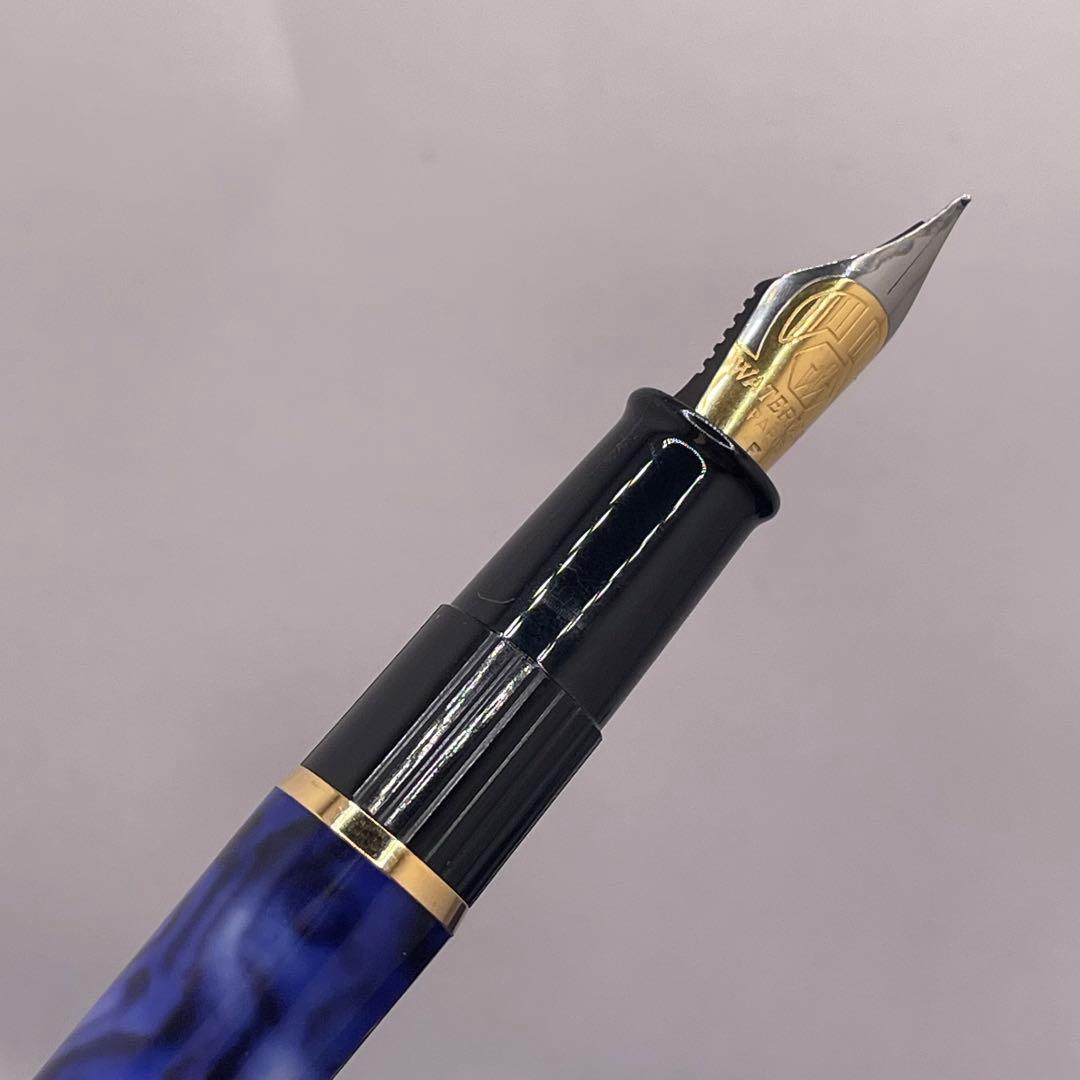 PE1083□ウォーターマン フィリアス 万年筆 箱付き 美品 ブルー系