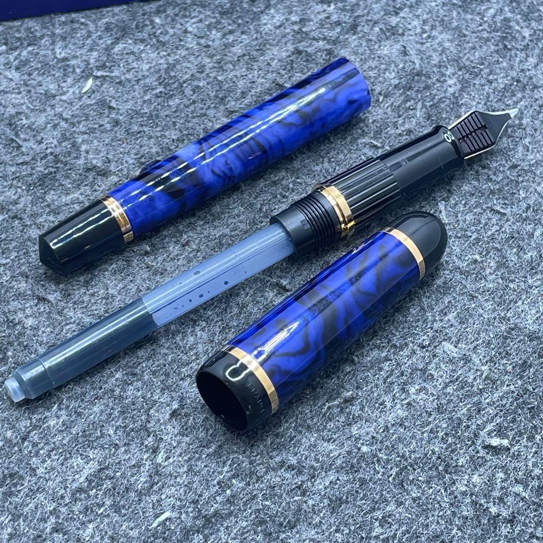 PE1083□ウォーターマン フィリアス 万年筆 箱付き 美品 ブルー系