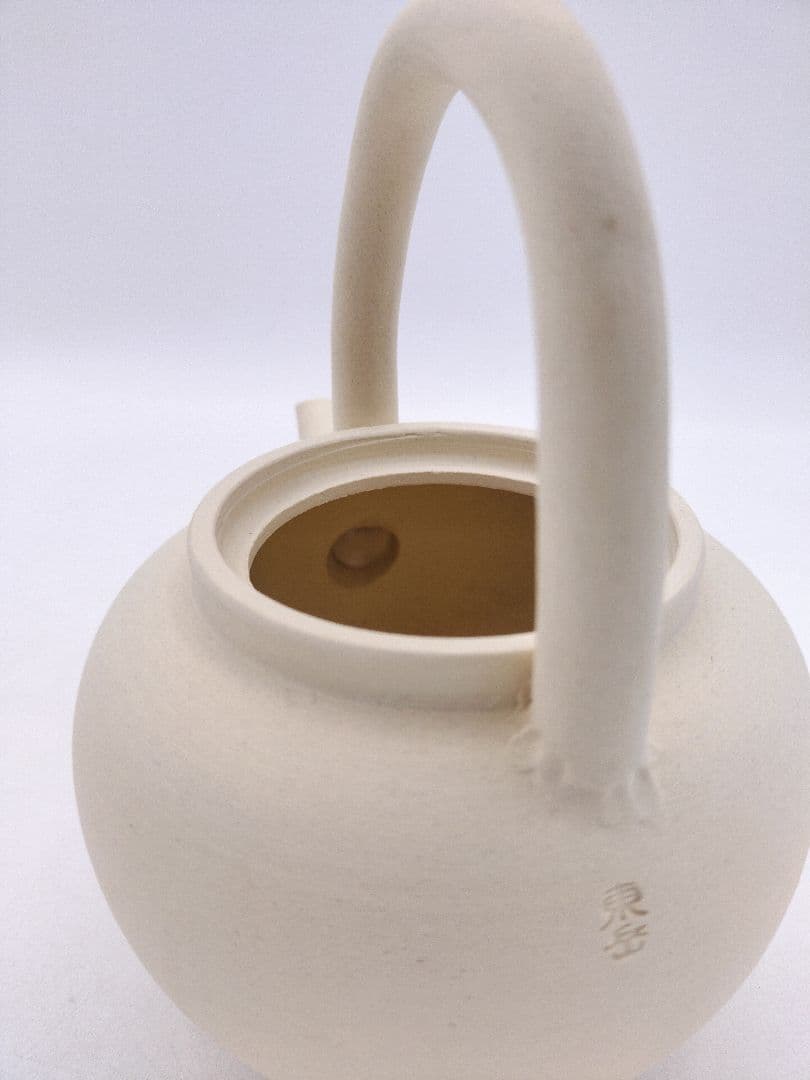 d155【新品・未使用】煎茶 上手 ボーフラ 東岳作 紙箱 煎茶道具