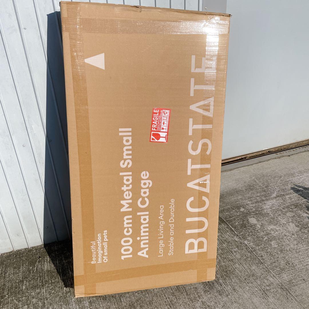 【未開封品】BUCATSTATE ハムスターケージ 100cm メタル製ホワイト