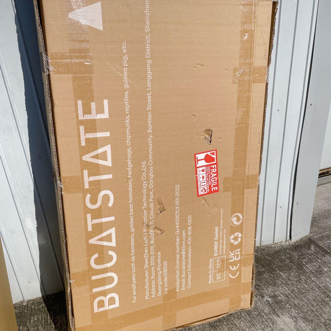 【未開封品】BUCATSTATE ハムスターケージ 100cm メタル製ホワイト