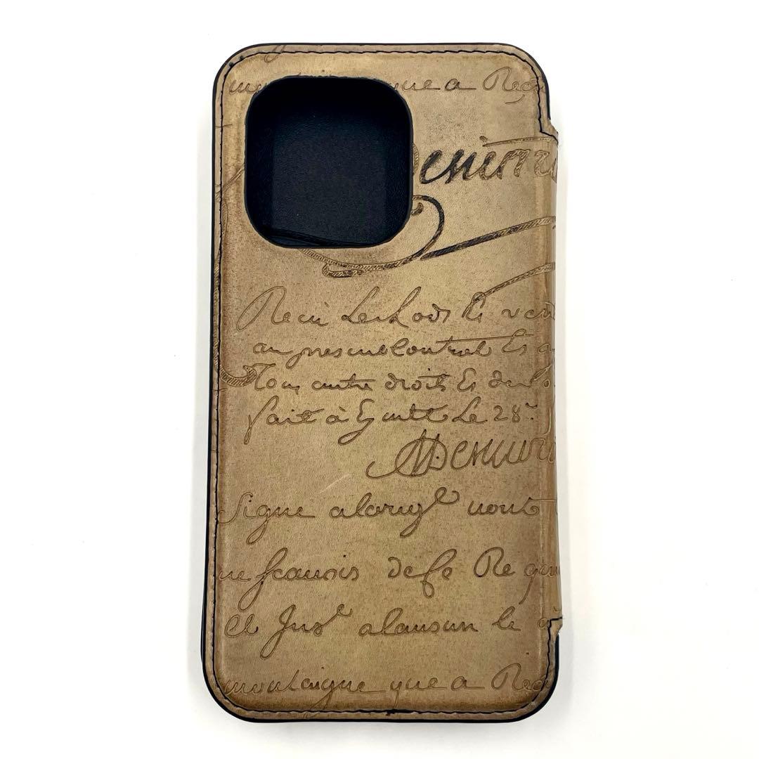 BERLUTIベルルッティ iPhone15 Pro カリグラフィ スマホケース