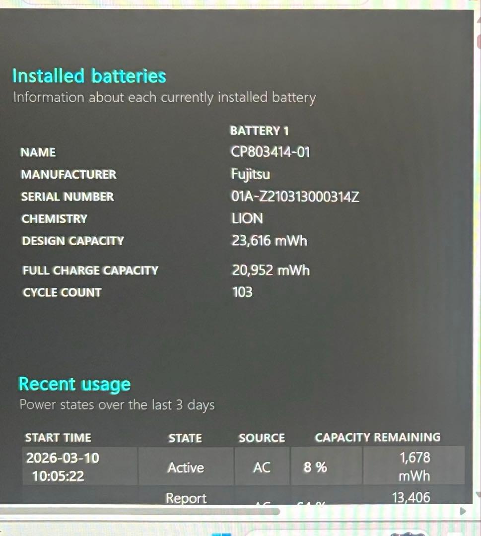 富士通 LIFEBOOK UH08/E3 i5
