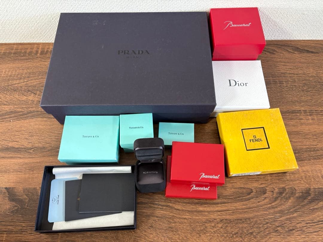 美品PRADA DIOR FENDI PRADA Tiffany 空箱ボックス