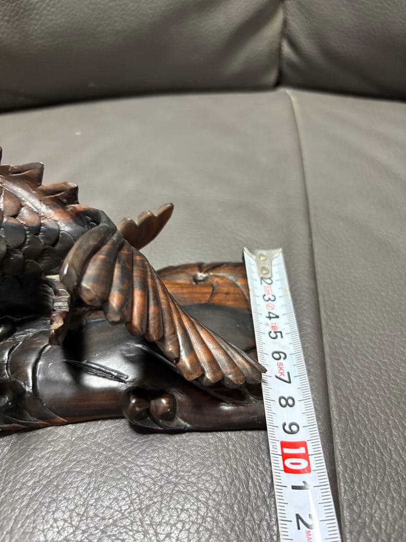鯉　木製　置物