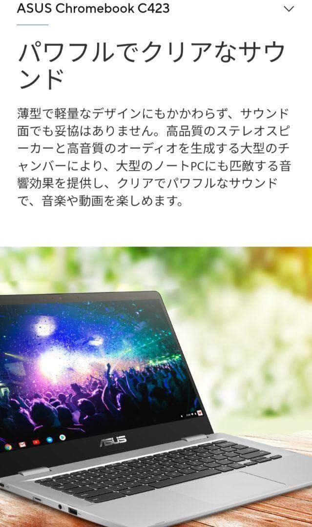 ASUS Chromebook C423NA-EB0039【動作確認済み】