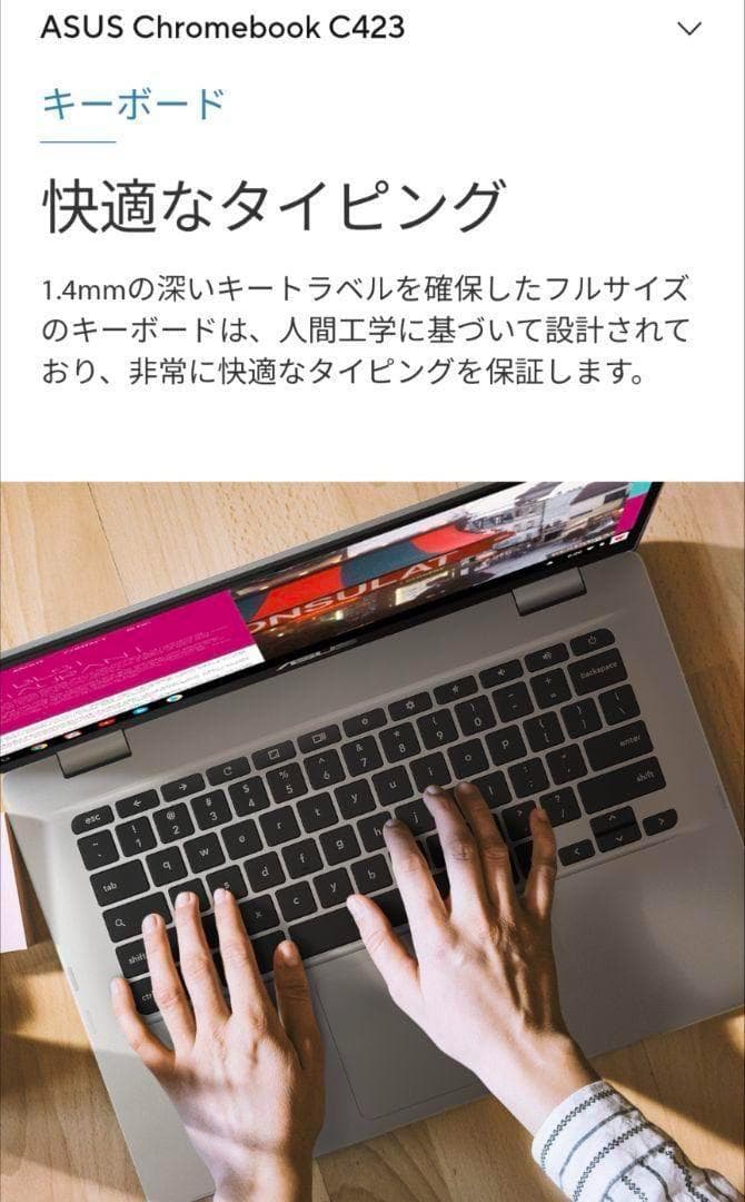 ASUS Chromebook C423NA-EB0039【動作確認済み】