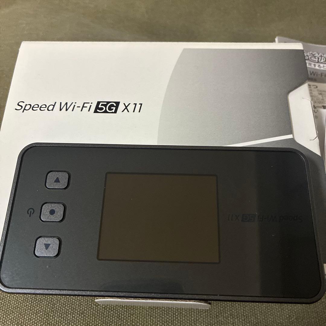 Speed Wi-Fi 5G X11 NECモバイルルータ　Wi-Fi ブラック